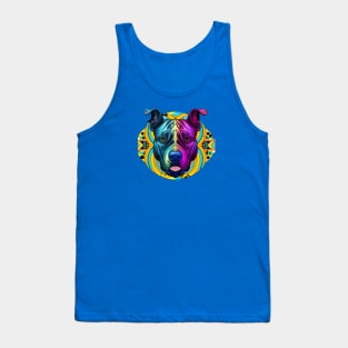 American Staffordshire Terrier Trippy Dog Tank Top